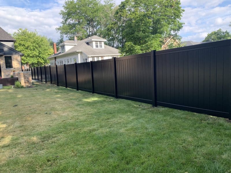 black vinyl fence canada