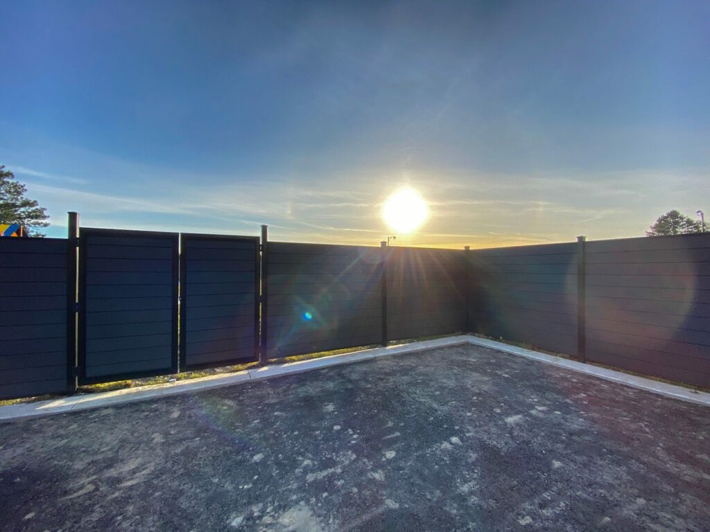 black composite fence canada