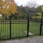 aluminum black picket fence canada