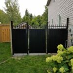 aluminum black privacy fence canada