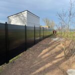 black slat fence canada