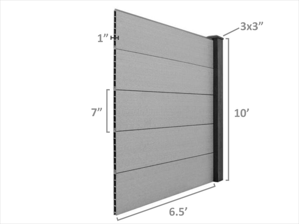 black composite fencing canada